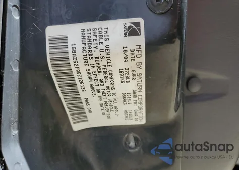 2005 Saturn Ion Level 2 from USA, damaged, VIN 1G8AZ52F95Z126136
